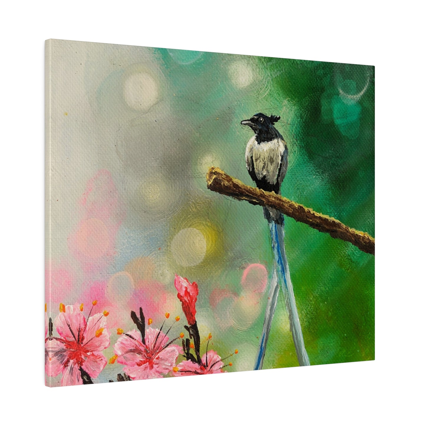 Asian Flycatcher - Matte Canvas Print