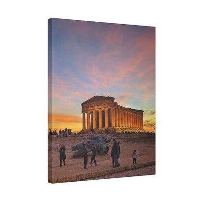 Valle dei Templi - Matte Canvas Print