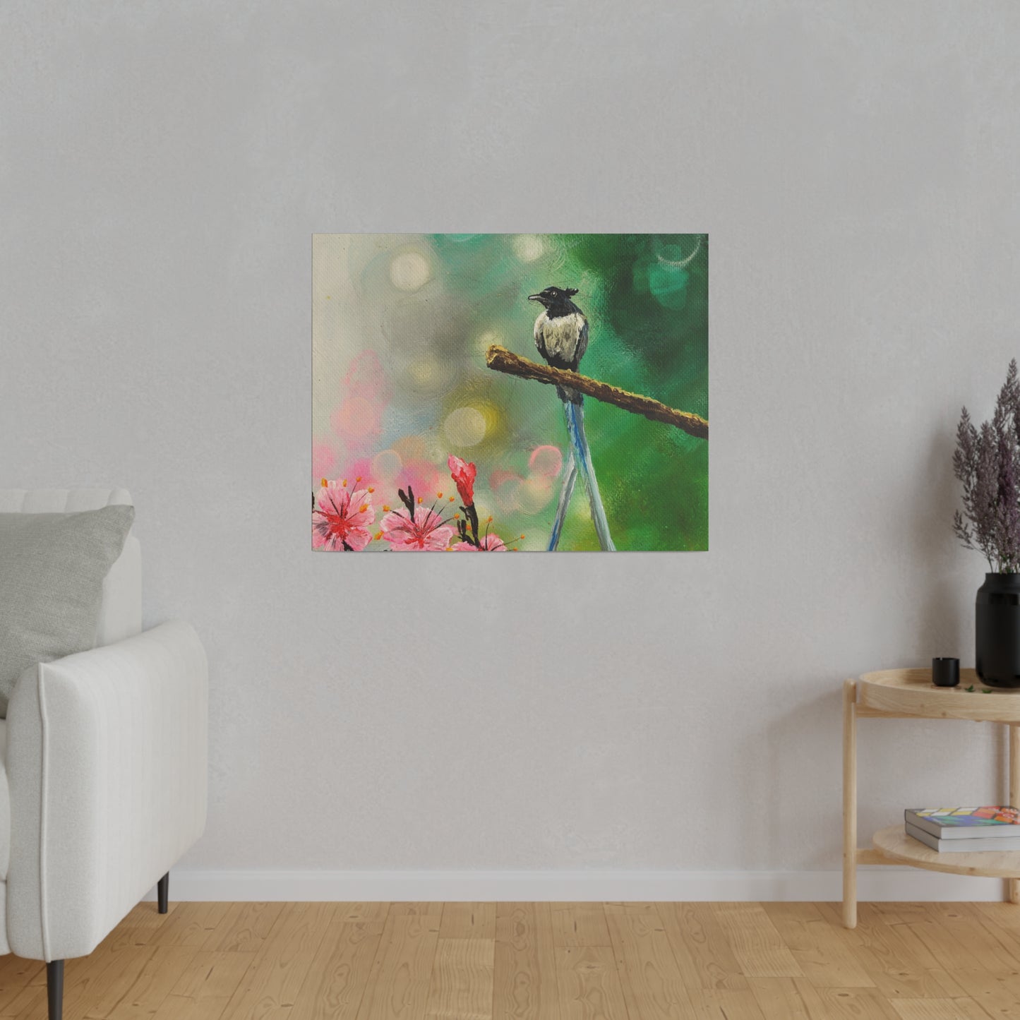 Asian Flycatcher - Matte Canvas Print