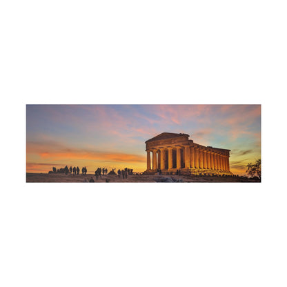 Valle dei Templi - Matte Canvas Print