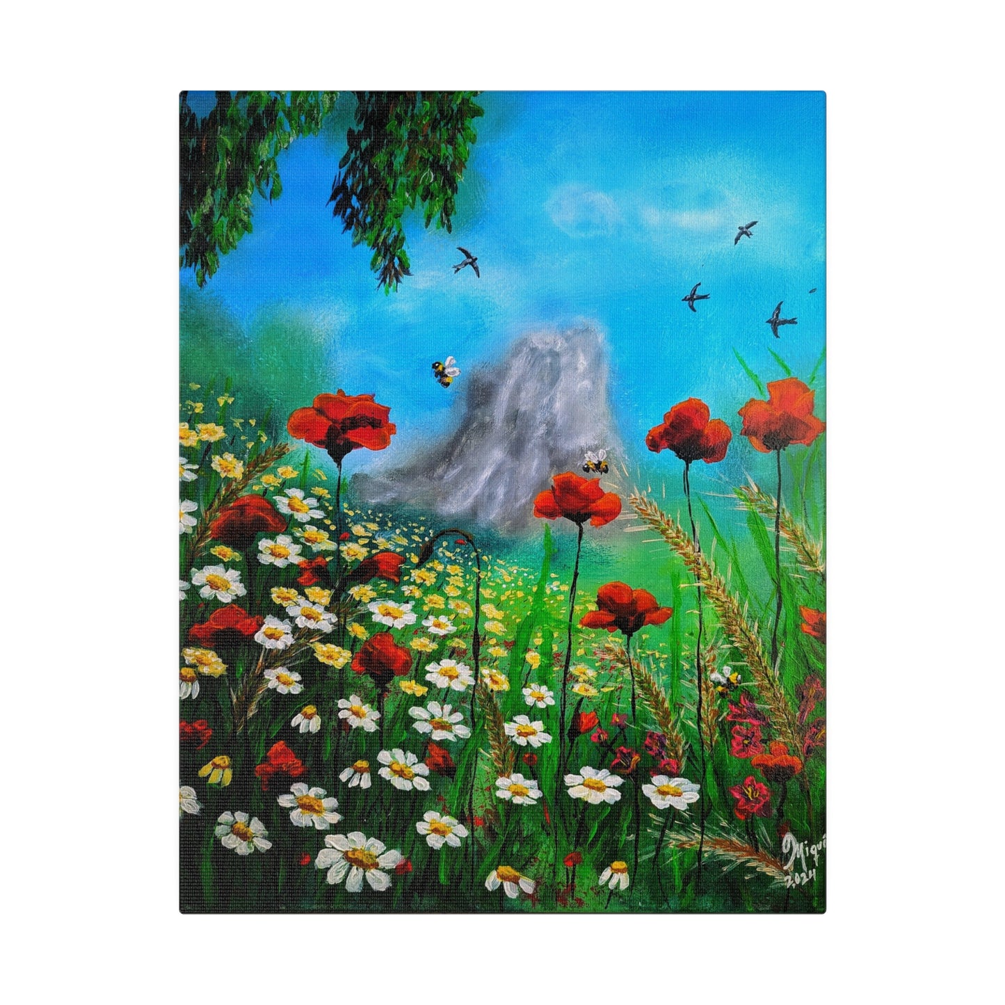 Mussomeli Spring - Matte Canvas Print