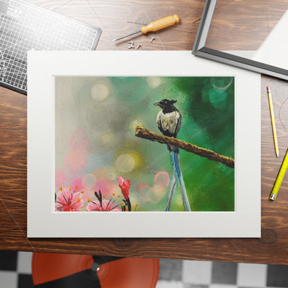 Asian Flycatcher - Fine Art Prints with Passepartout