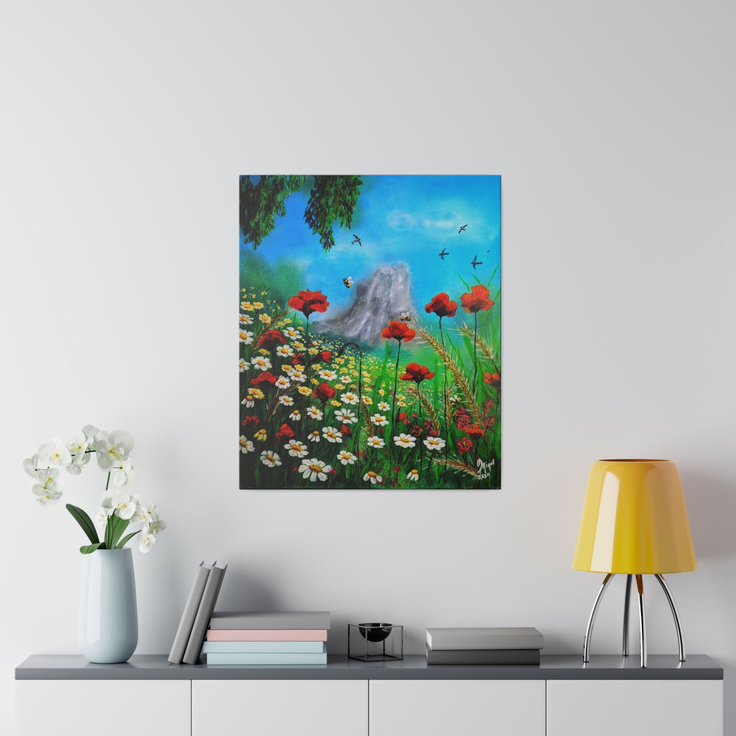 Mussomeli Spring - Matte Canvas Print