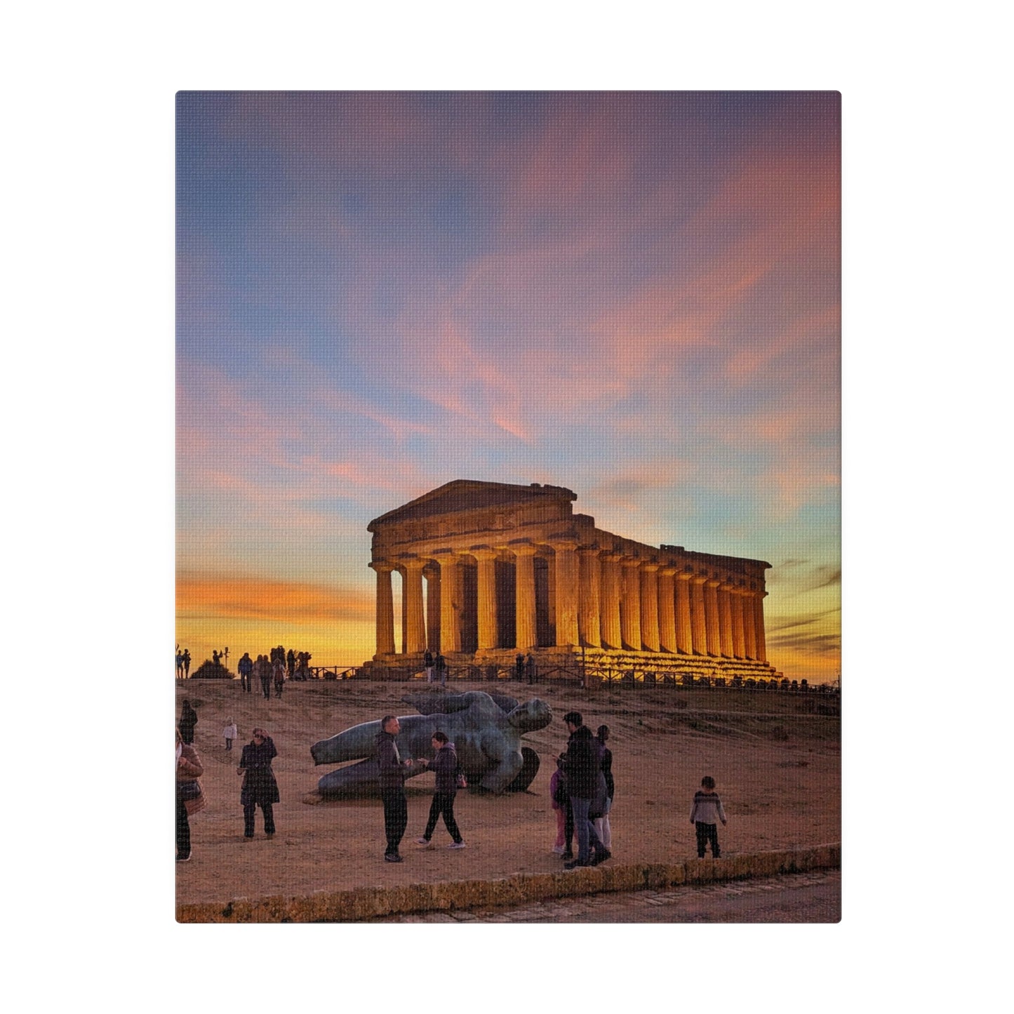 Valle dei Templi - Matte Canvas Print