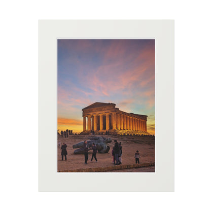 Valle dei Templi - Fine Art Prints with Passepartout Paper Frame