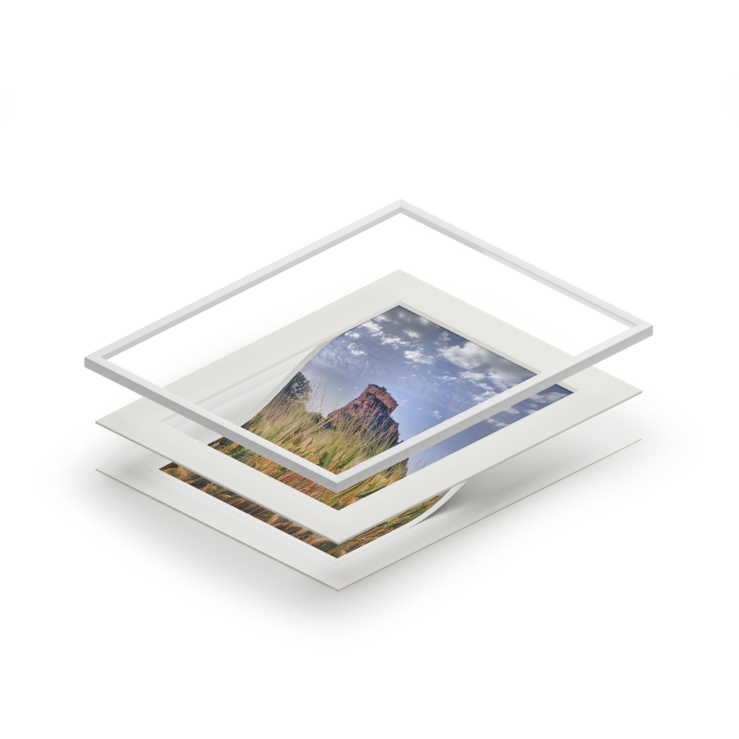 Castello Manfredonico - Fine Art Prints (Passepartout Paper Frame)