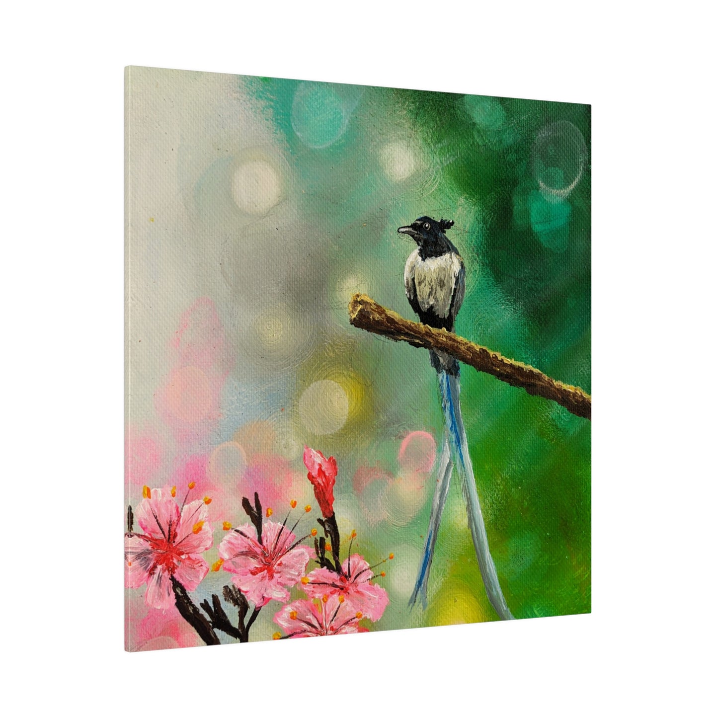 Asian Flycatcher - Matte Canvas Print