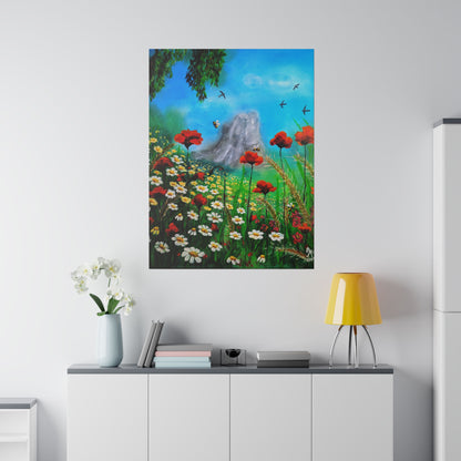 Mussomeli Spring - Matte Canvas Print