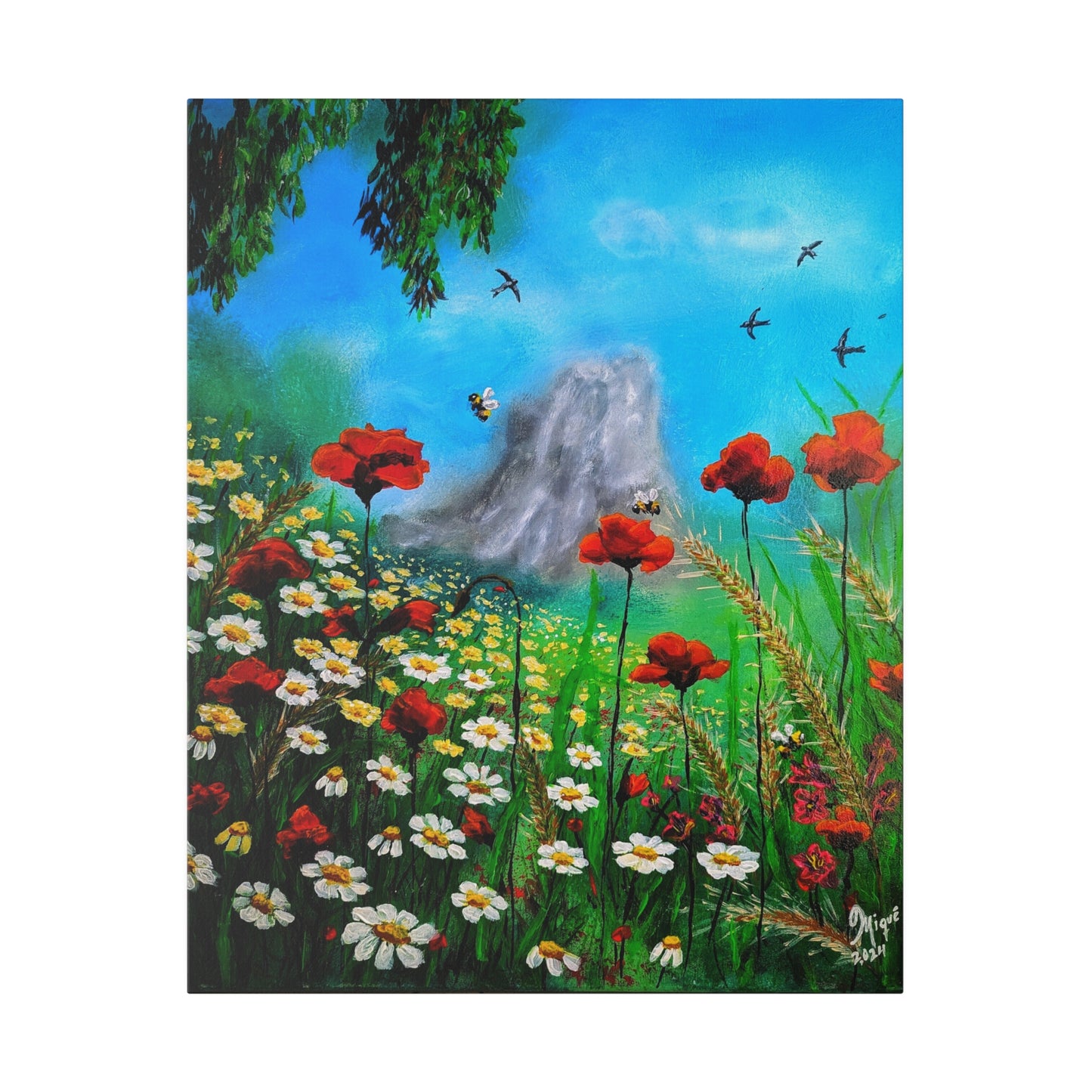 Mussomeli Spring - Matte Canvas Print