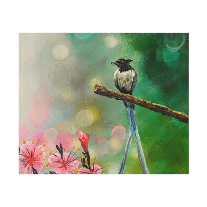 Asian Flycatcher - Matte Canvas Print