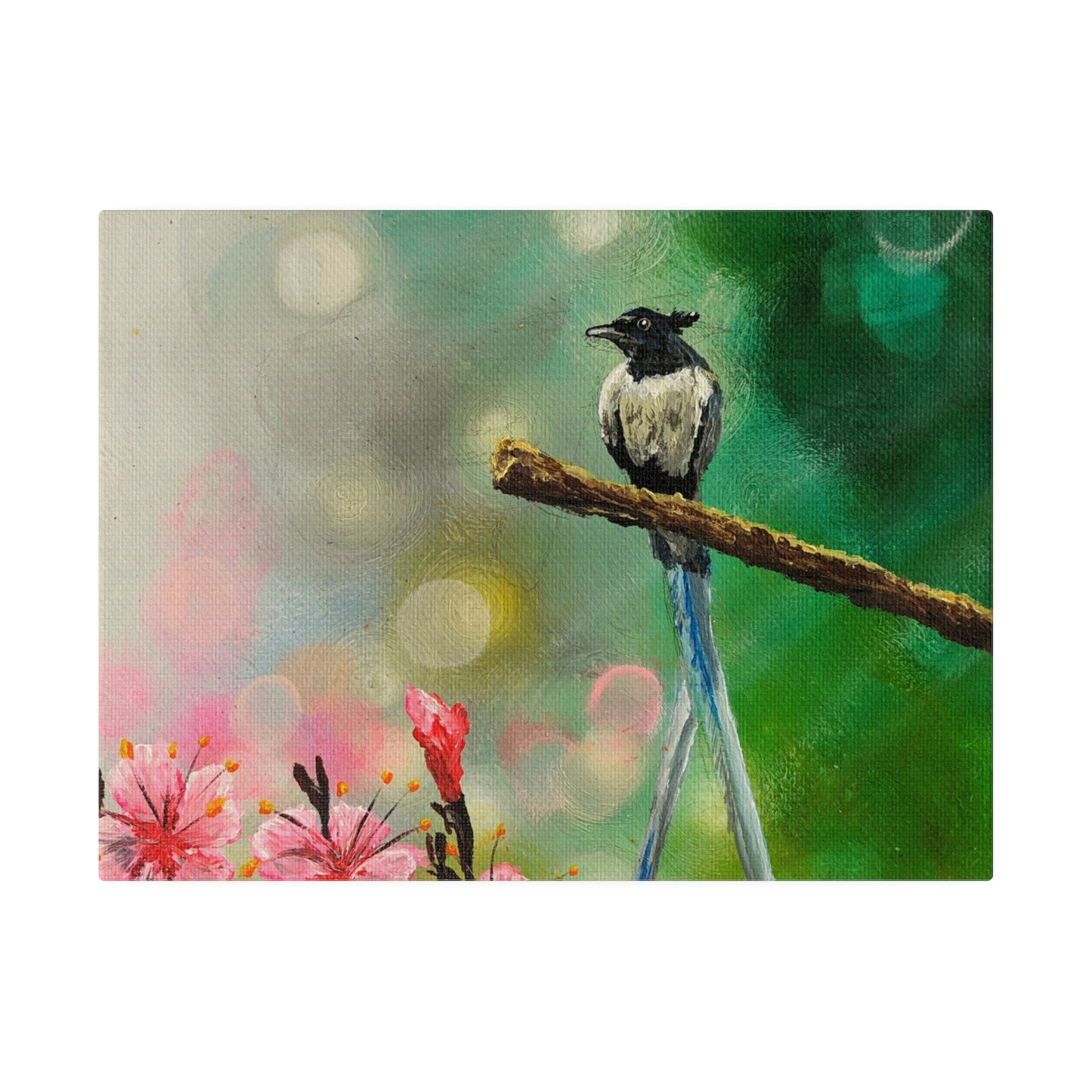 Asian Flycatcher - Matte Canvas Print