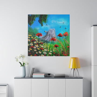 Mussomeli Spring - Matte Canvas Print