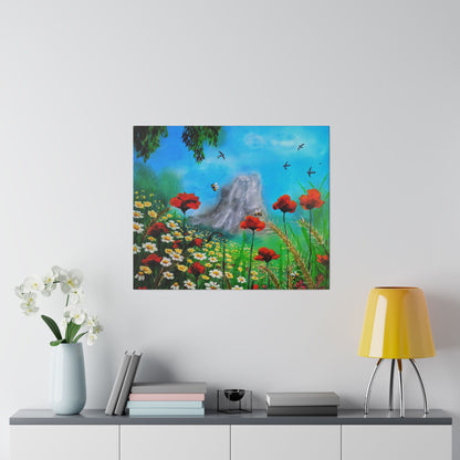 Mussomeli Spring - Matte Canvas Print