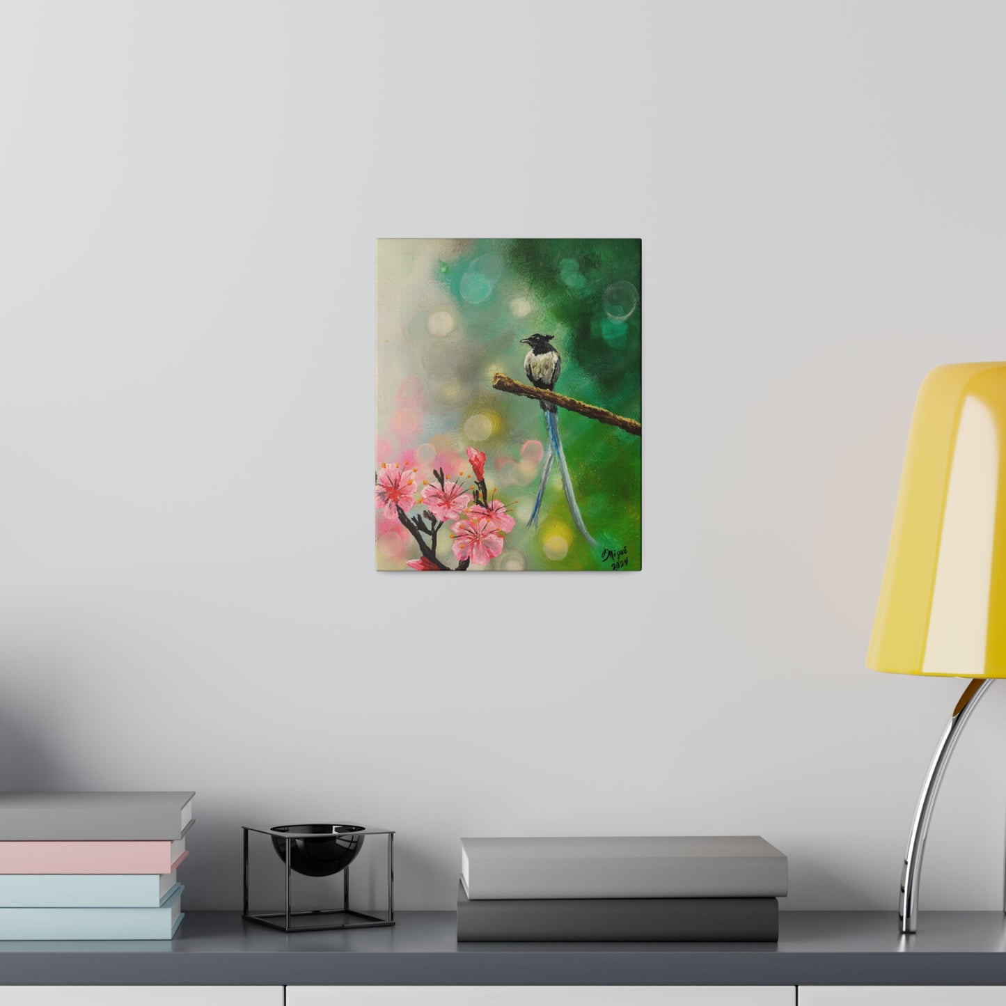 Asian Flycatcher - Matte Canvas Print