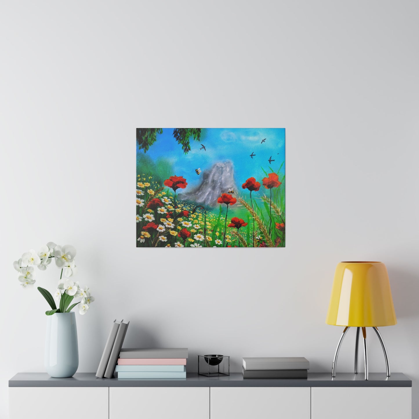 Mussomeli Spring - Matte Canvas Print