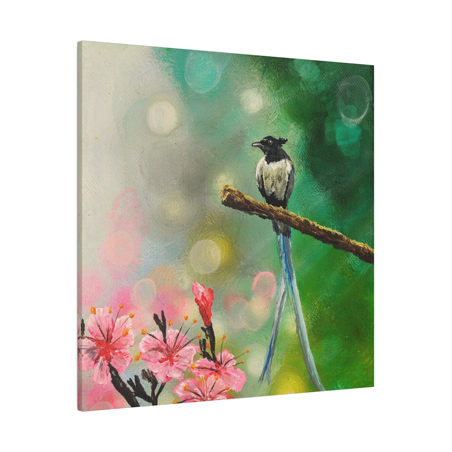 Asian Flycatcher - Matte Canvas Print