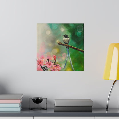 Asian Flycatcher - Matte Canvas Print