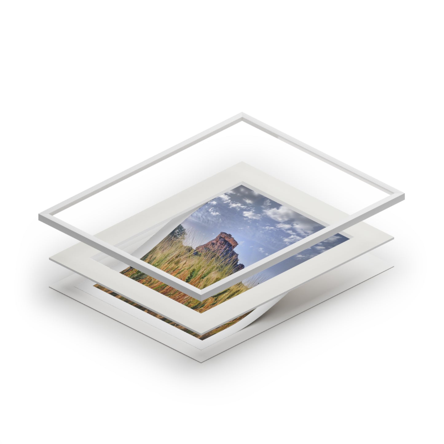 Castello Manfredonico - Fine Art Prints (Passepartout Paper Frame)