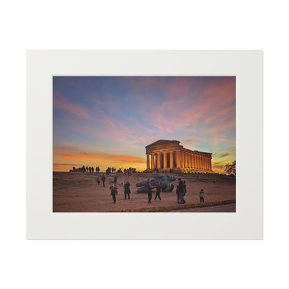 Valle dei Templi - Fine Art Prints with Passepartout Paper Frame