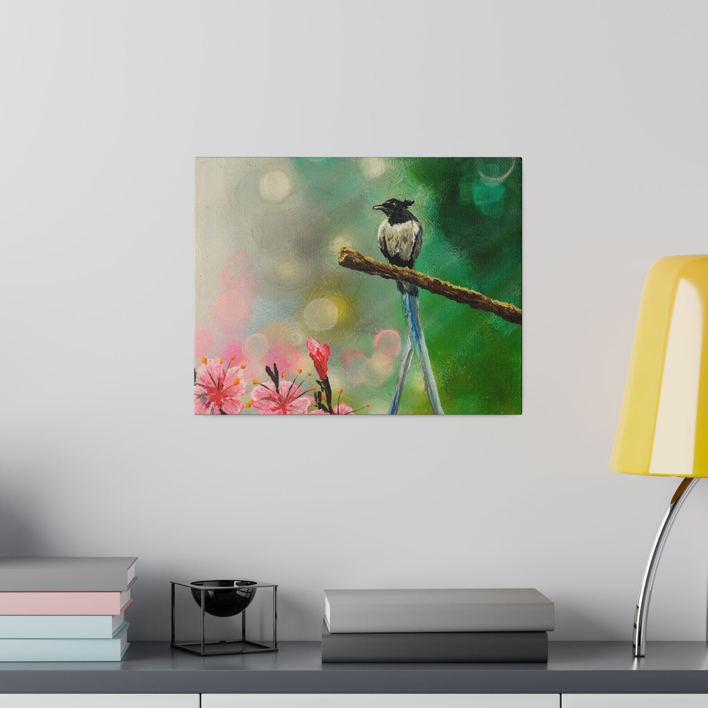 Asian Flycatcher - Matte Canvas Print