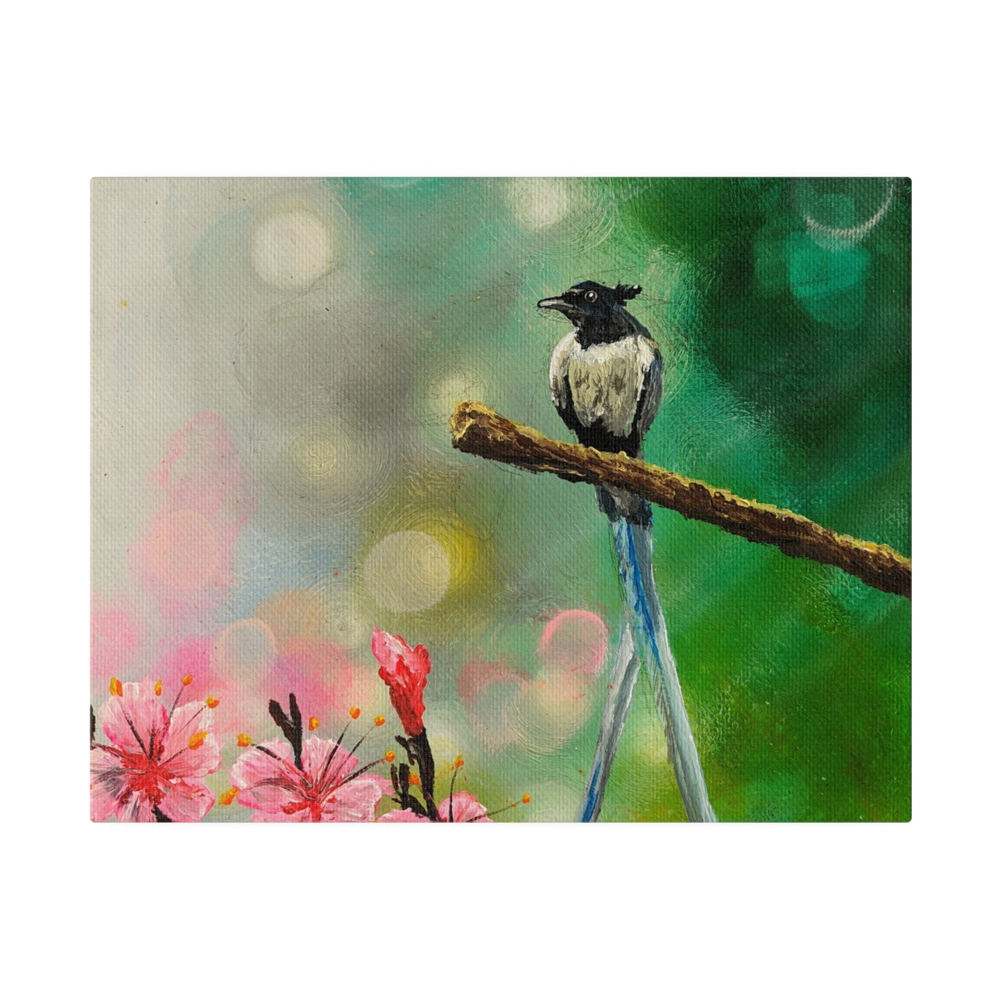 Asian Flycatcher - Matte Canvas Print