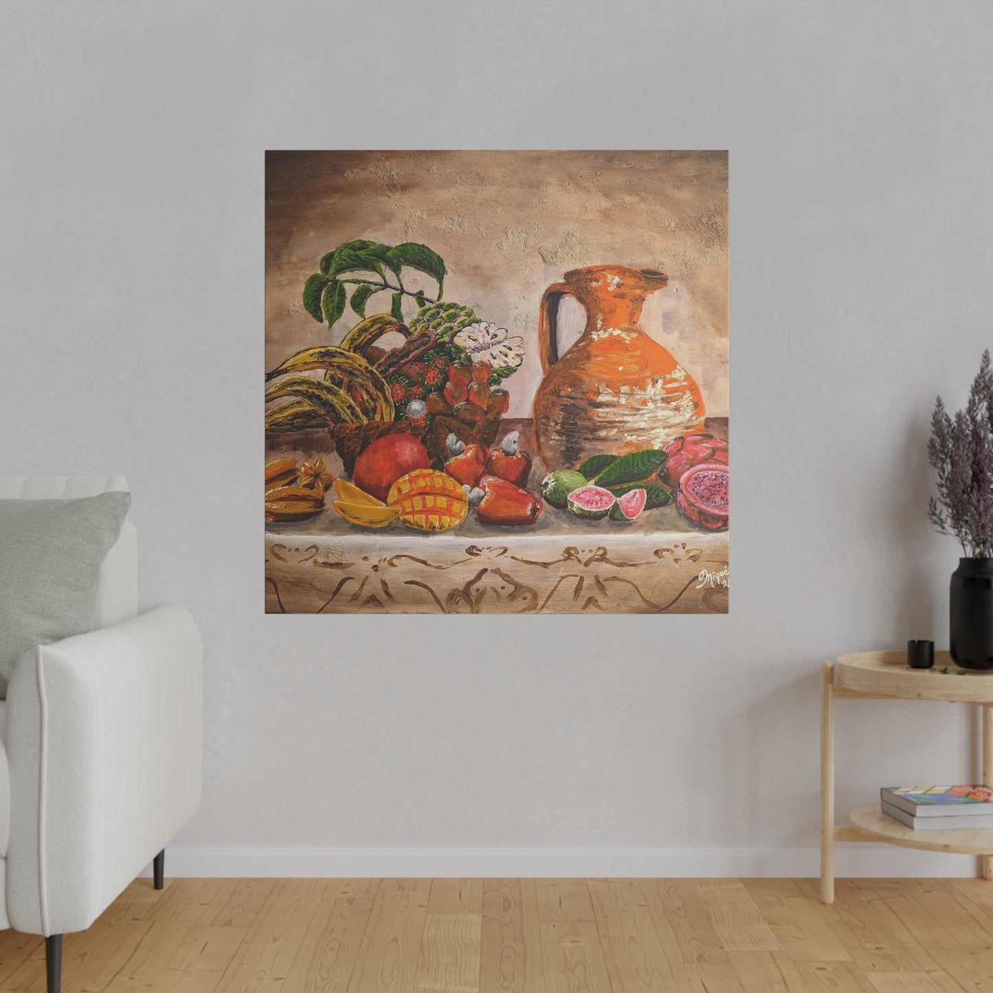 America Tropical Fruits - Matte Canvas Print