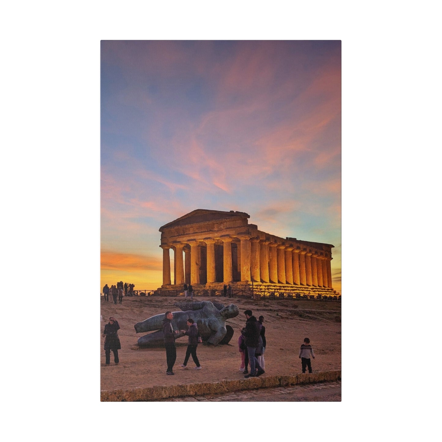 Valle dei Templi - Matte Canvas Print