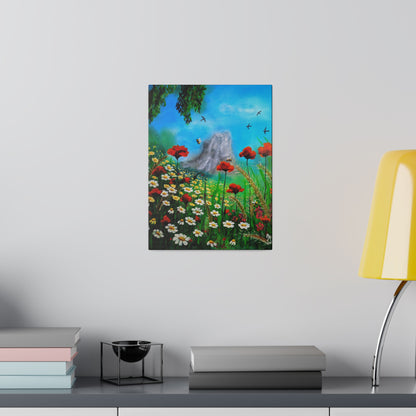 Mussomeli Spring - Matte Canvas Print