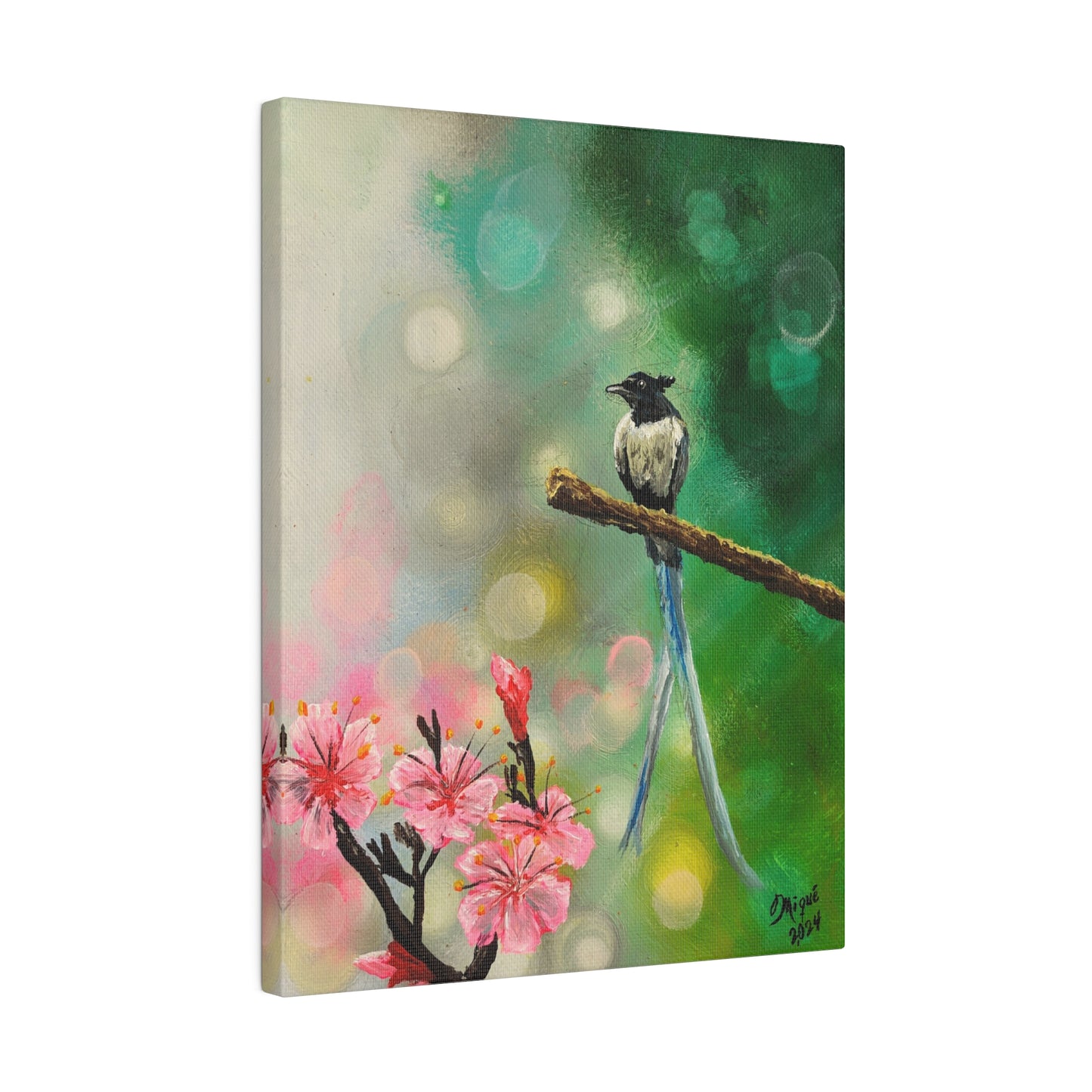 Asian Flycatcher - Matte Canvas Print