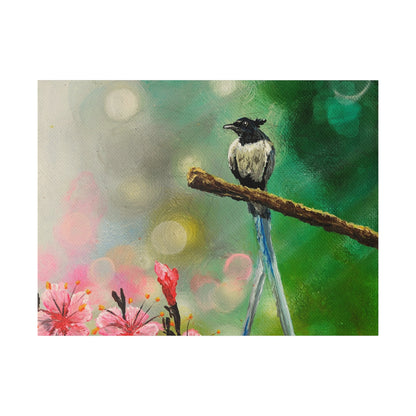 Asian Flycatcher - Matte Canvas Print