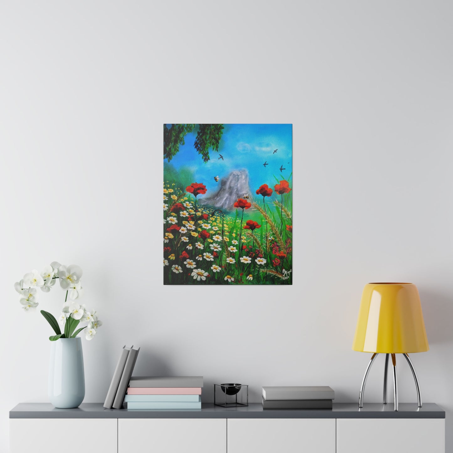 Mussomeli Spring - Matte Canvas Print