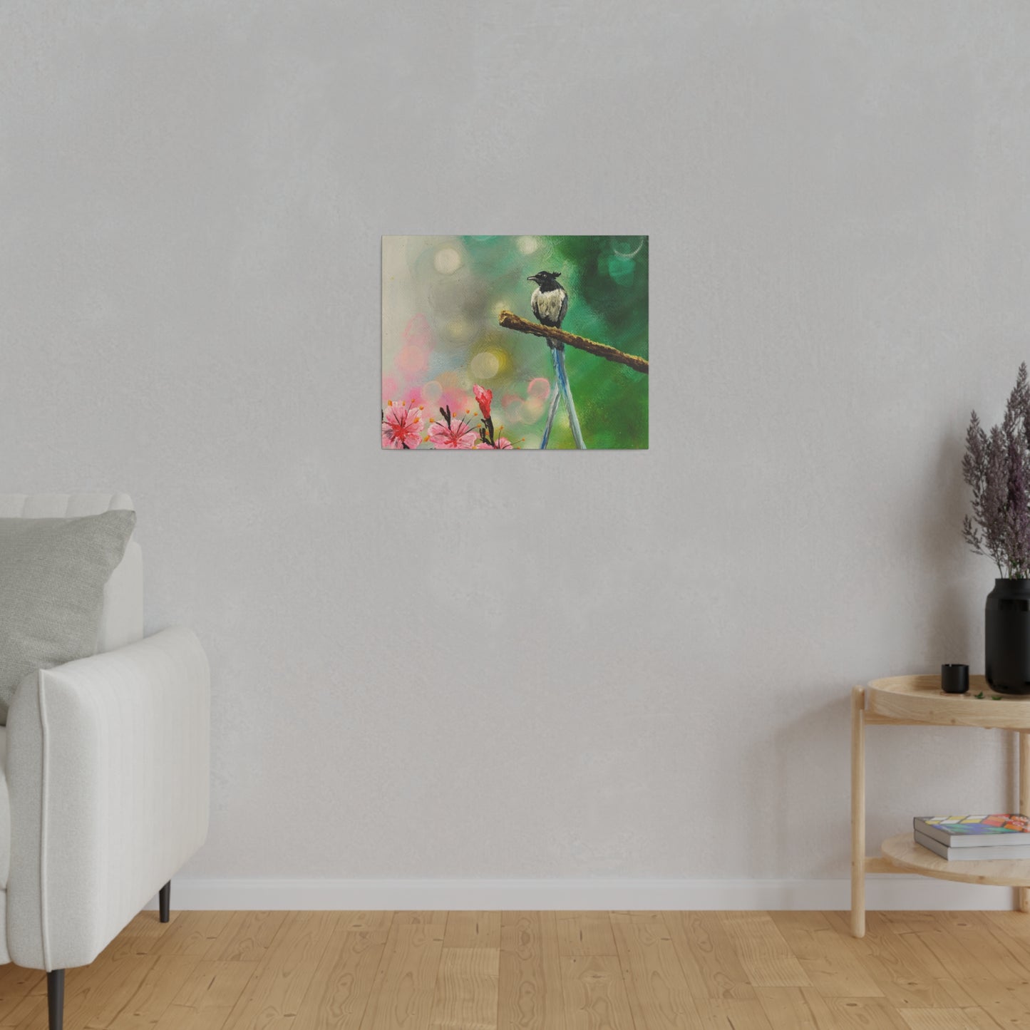 Asian Flycatcher - Matte Canvas Print