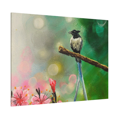 Asian Flycatcher - Matte Canvas Print