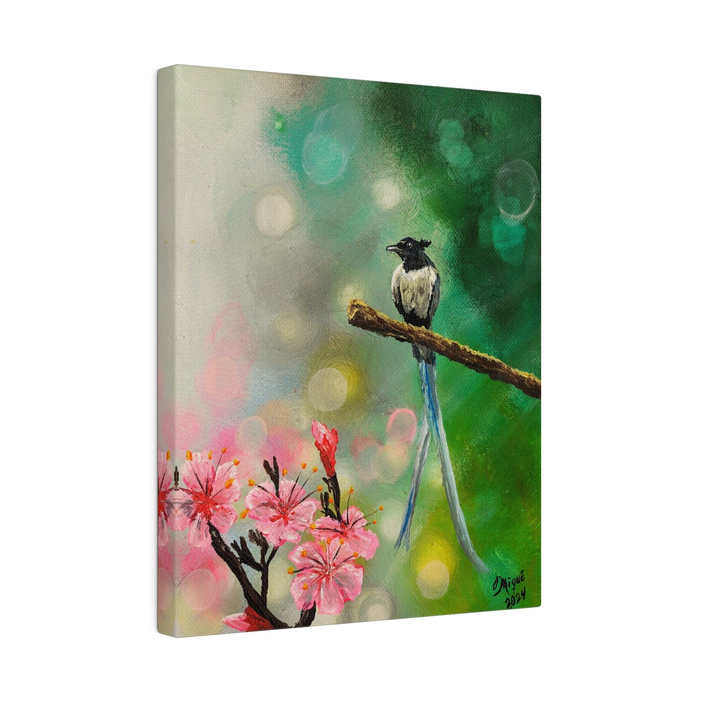 Asian Flycatcher - Matte Canvas Print