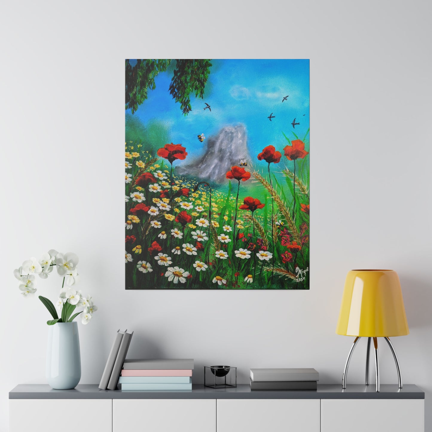 Mussomeli Spring - Matte Canvas Print