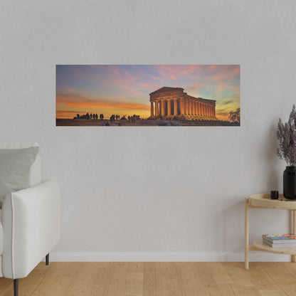 Valle dei Templi - Matte Canvas Print