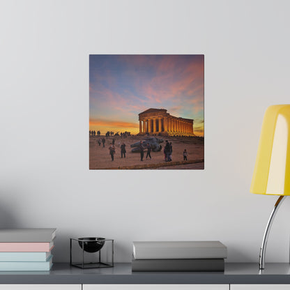 Valle dei Templi - Matte Canvas Print