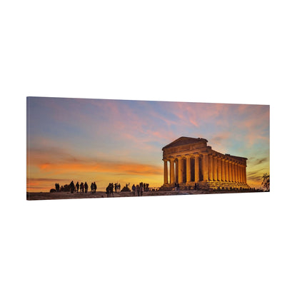 Valle dei Templi - Matte Canvas Print