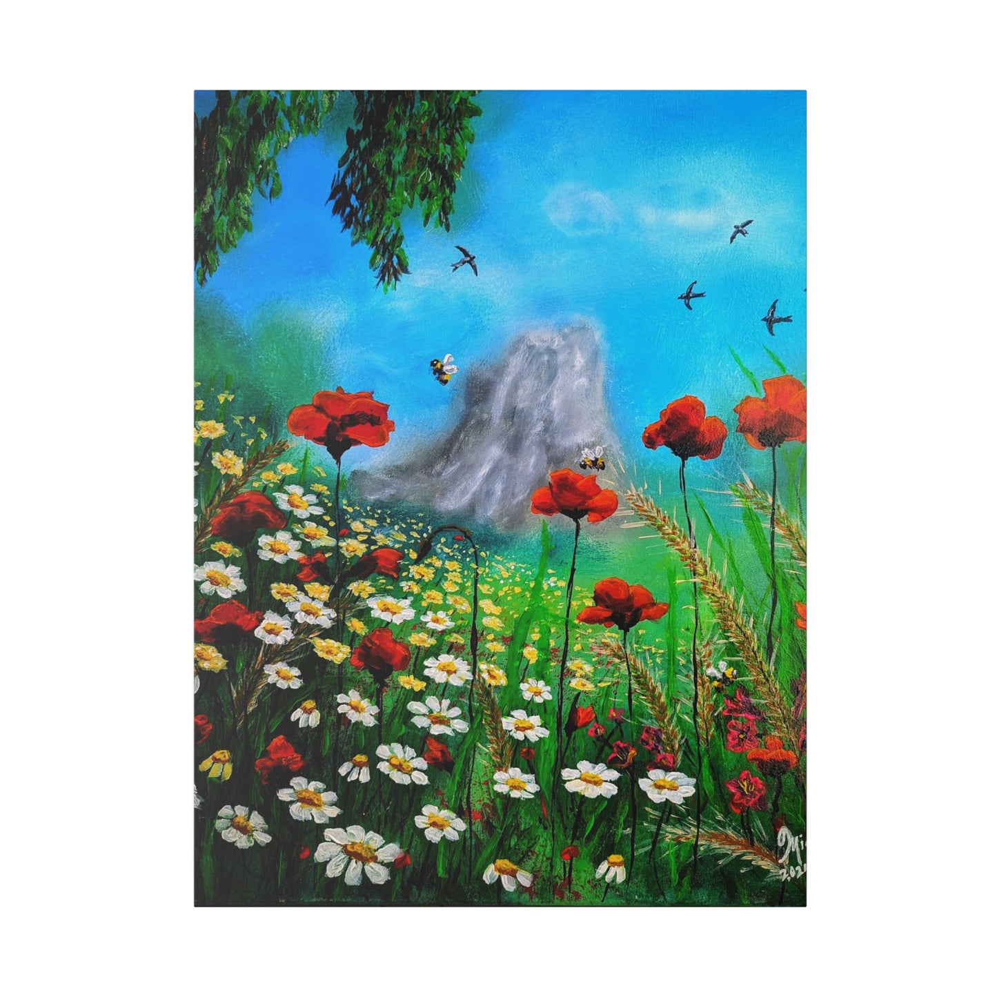 Mussomeli Spring - Matte Canvas Print