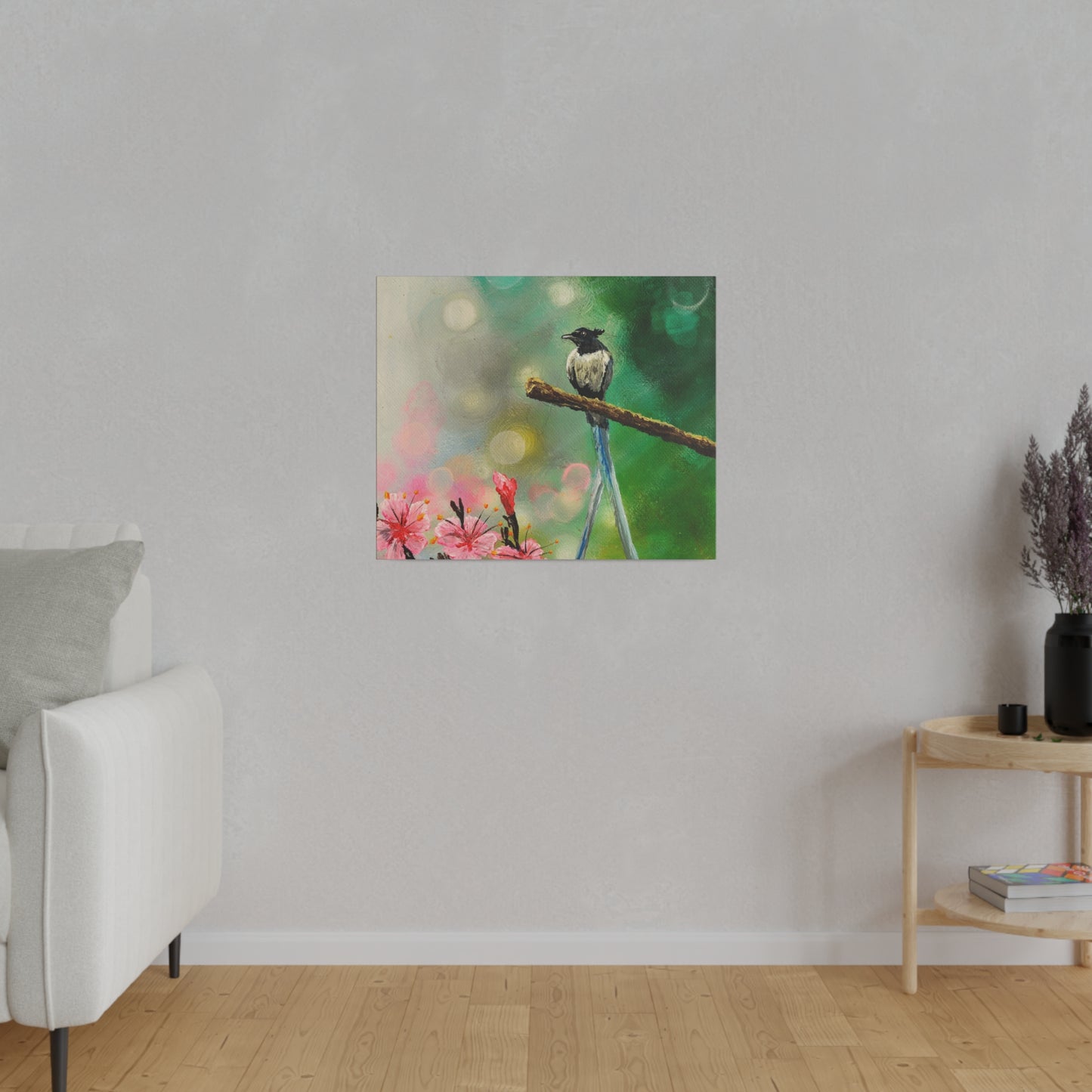 Asian Flycatcher - Matte Canvas Print