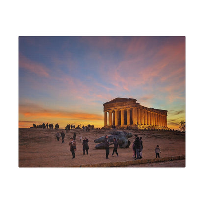 Valle dei Templi - Matte Canvas Print