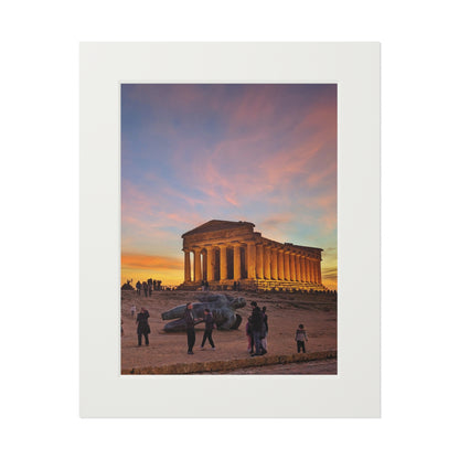 Valle dei Templi - Fine Art Prints with Passepartout Paper Frame