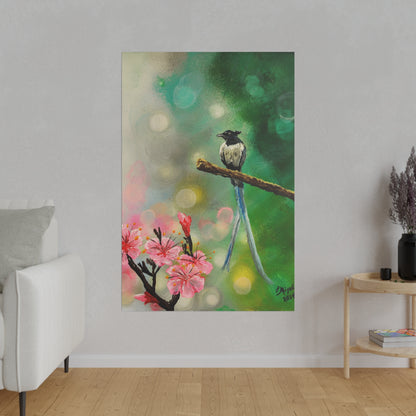 Asian Flycatcher - Matte Canvas Print