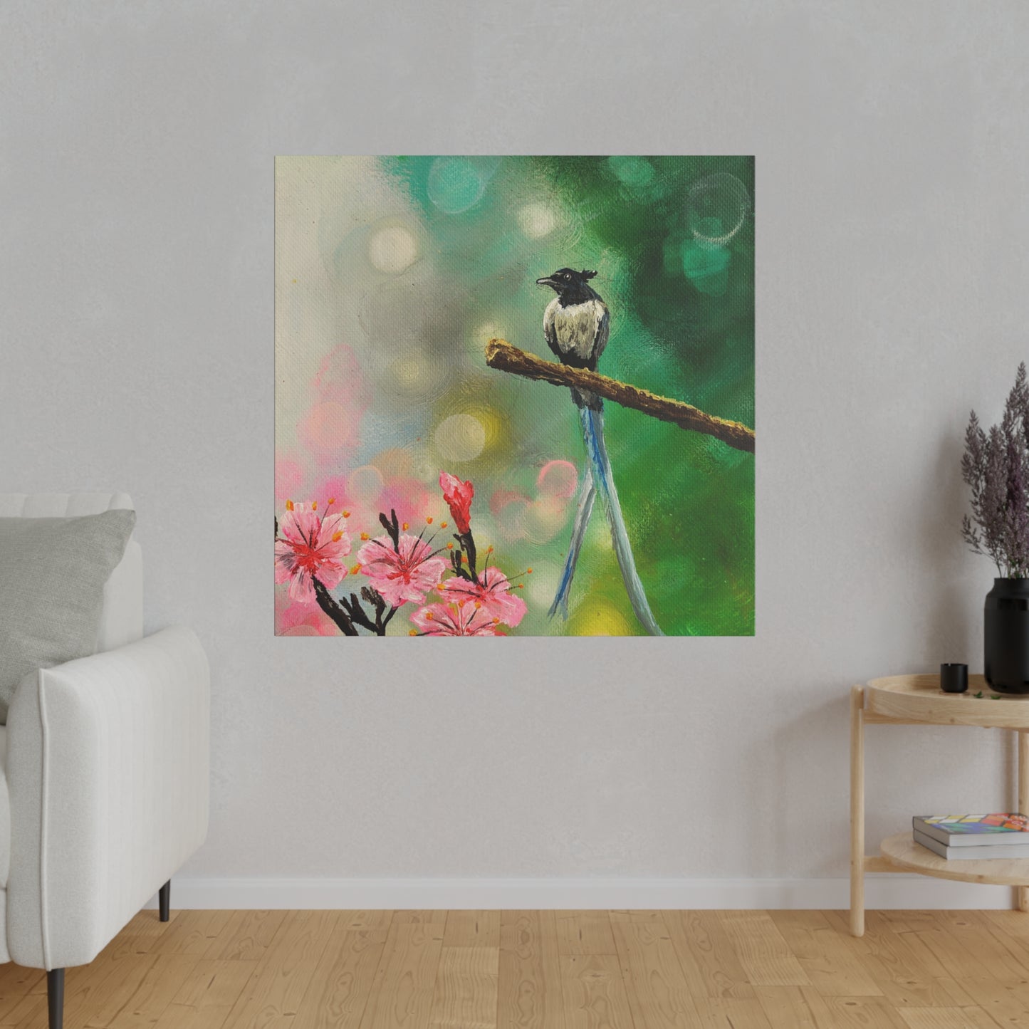 Asian Flycatcher - Matte Canvas Print