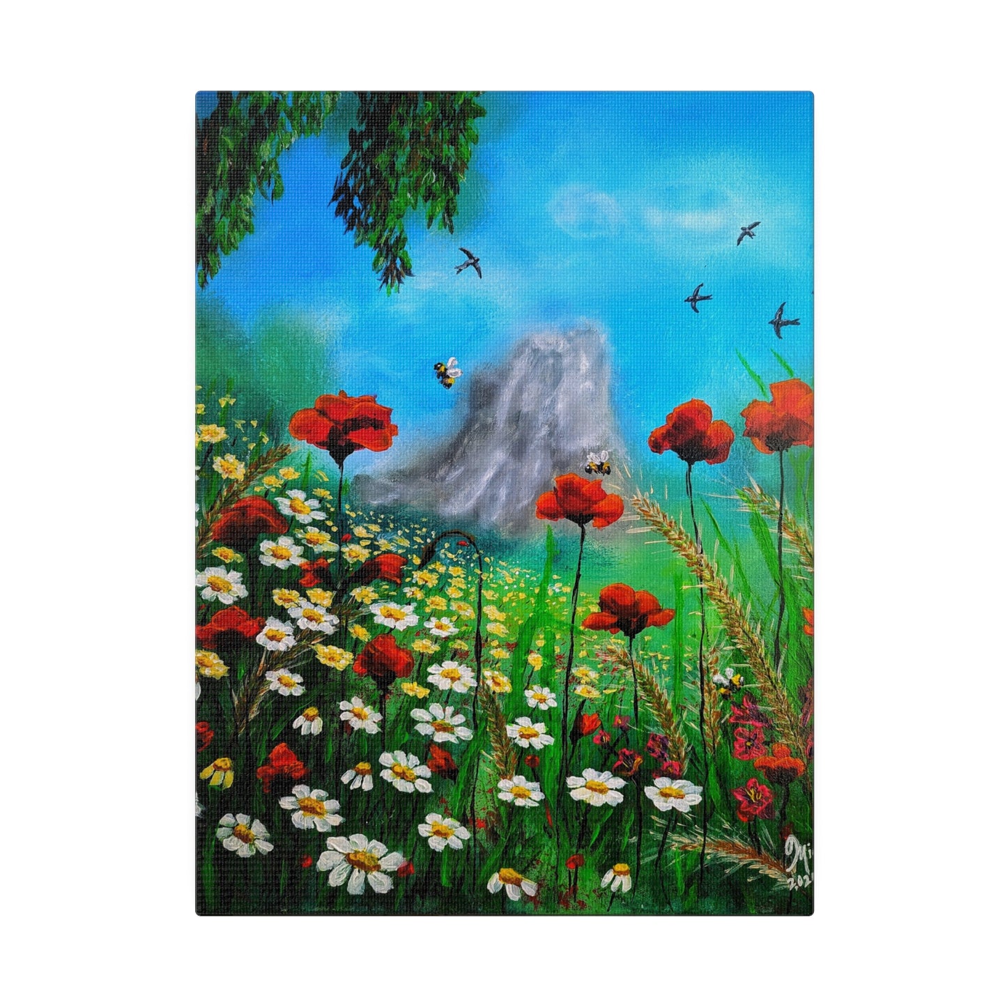 Mussomeli Spring - Matte Canvas Print