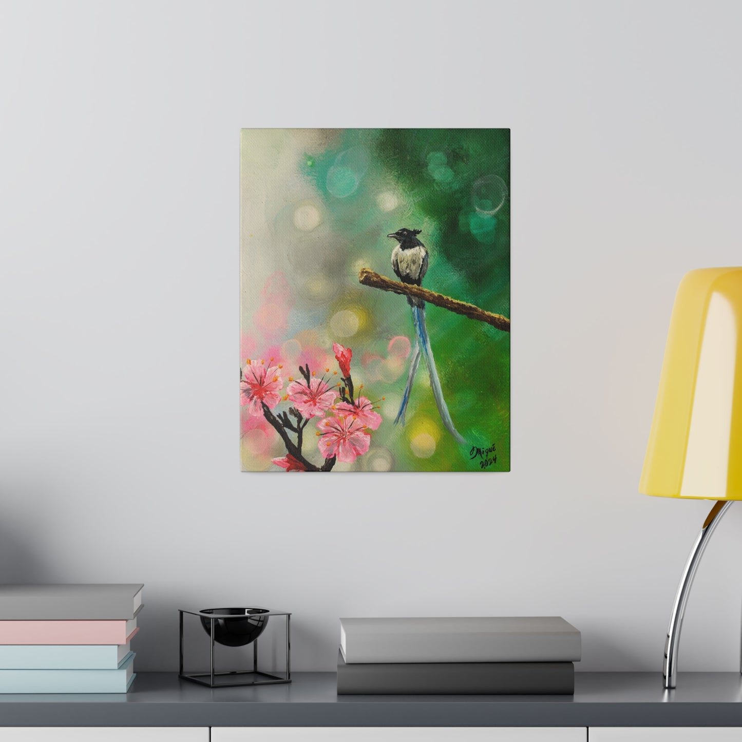 Asian Flycatcher - Matte Canvas Print