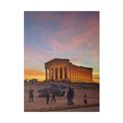 Valle dei Templi - Matte Canvas Print