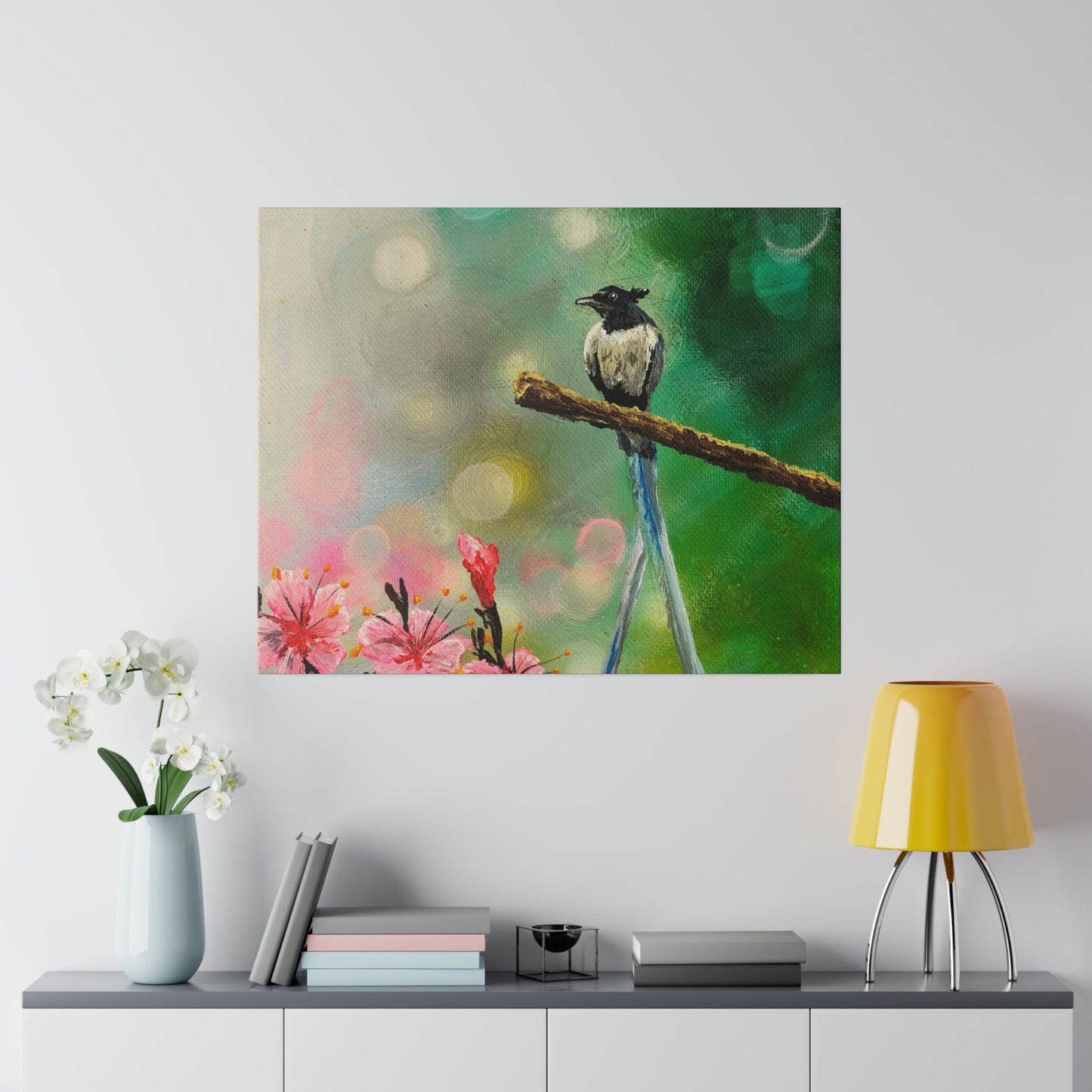 Asian Flycatcher - Matte Canvas Print