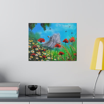 Mussomeli Spring - Matte Canvas Print