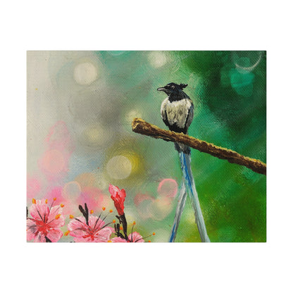 Asian Flycatcher - Matte Canvas Print